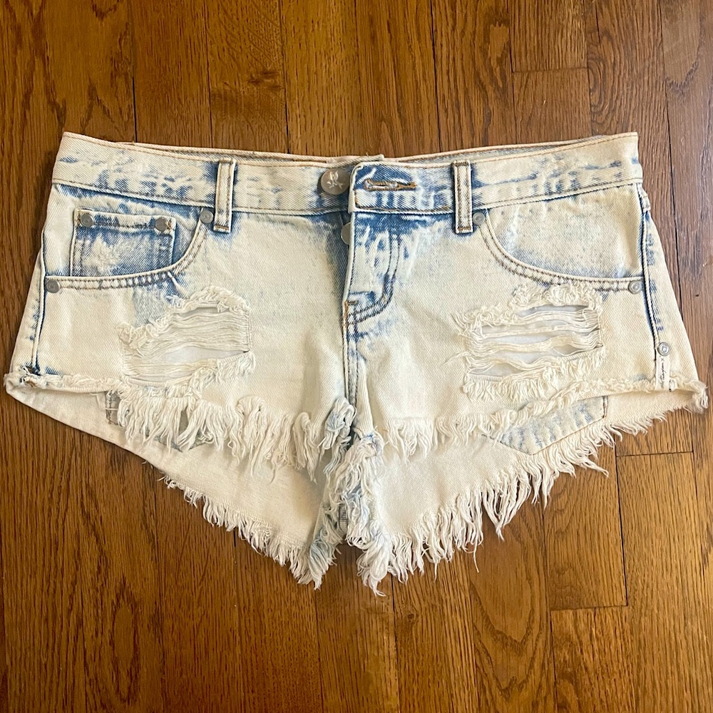 One x One Teaspoon Acid Washed Jean Short Sz 27